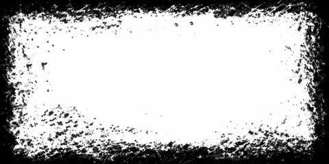 Grunge vignette edge overlay with old photograph texture vintage frame border, distressed retro photo effect Computer designed grunge border