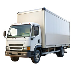 white truck isolated