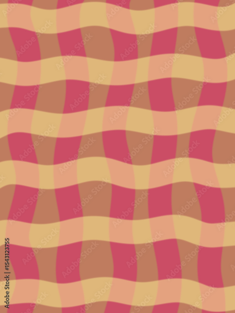 Poster a prominent brown shape with layered, wavy edges extends upwards from the bottom, creating a distinc