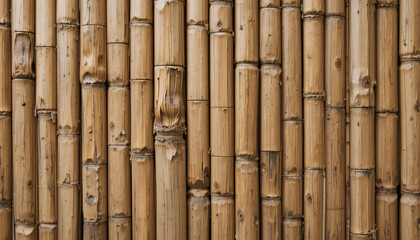 Fototapeta premium Close-Up of Natural Bamboo Seamless Texture Background