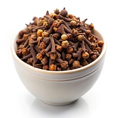 Obraz premium Cloves bowl food on white background 