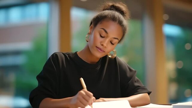 Defendant signing plea agreement with pen and natural light
