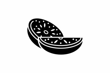 Paratha icon vector silhouette illustration isolated on white background