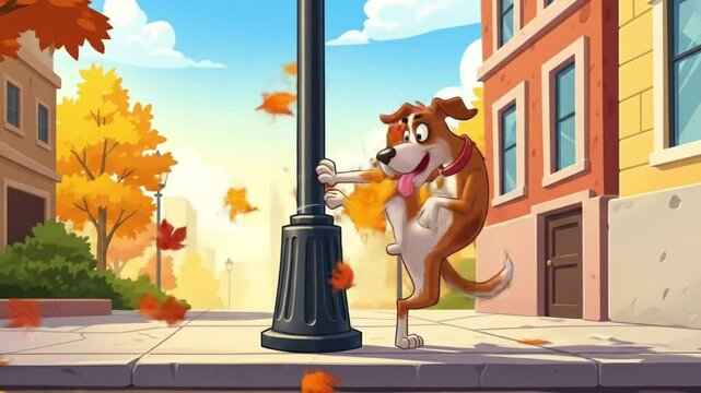 A medieval man urinating beneath a large tree in a lush meadow at dawn.