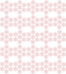 Islamic and decorative art pattern for background in red color 