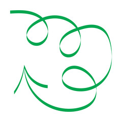 Hand drawn arrow set featuring curved, straight, dotted, and swirled arrows design, arrow