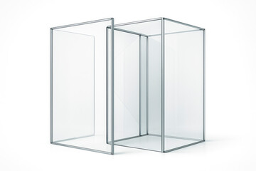 Transparent glass panels in the interior.