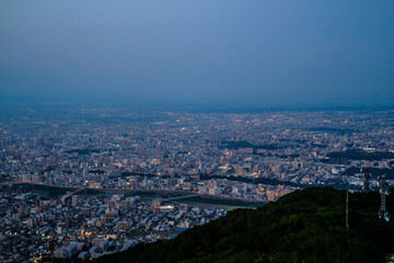 北海道札幌市藻岩山からの夜景