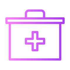 first aid kit gradient icon