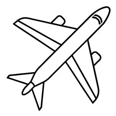 vector illustration of airplane