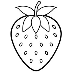 vector illustration of a strawberry