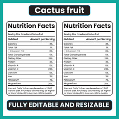 Fototapeta premium Cactus fruit nutritionPrickly pear nutrition factsCactus fruit health benefitsPrickly pear caloriesCactus pear antioxidantsCactus fruit vitamin CPrickly pear dietary fiberCactus fruit fo