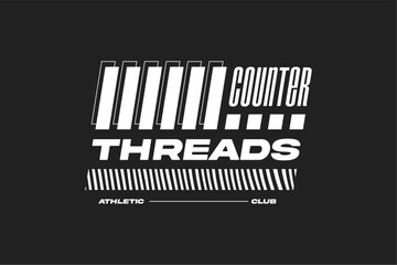 Active Running Lifestyle Club T-shirt Design Modern Sport Vector