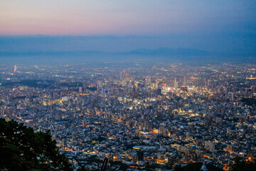 Obraz premium 北海道札幌市藻岩山からの夜景