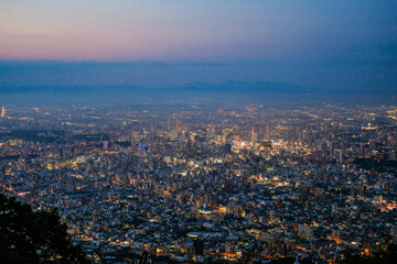 北海道札幌市藻岩山からの夜景