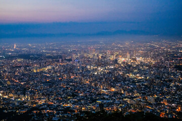 Fototapeta premium 北海道札幌市藻岩山からの夜景