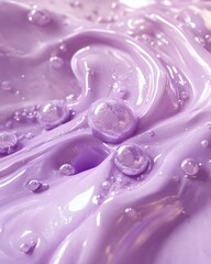 Purple liquid swirl 3D soft pop style