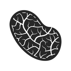 Beef icon vector silhouette illustration isolated on white background