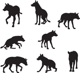 animals silhouettes vector