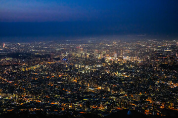 北海道札幌市藻岩山からの夜景