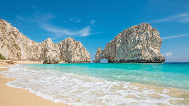 The arch of cabo san lucas beach scene