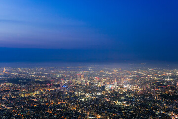 北海道札幌市藻岩山からの夜景