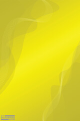 Abstract yellow background with flowing lines