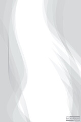 Abstract white and gray wave background