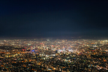 北海道札幌市藻岩山からの夜景
