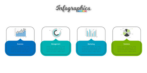 Infographic timeline template can be used for chart, diagram, web design, presentation, advertising, history