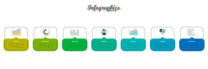 Infographic timeline template can be used for chart, diagram, web design, presentation, advertising, history