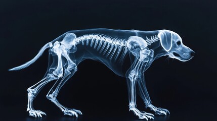 Dog x ray skeleton
