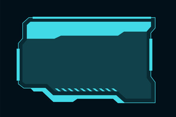 Sci-Fi Interface HUD Elements. vector sci-fi UI components. Features modern HUD shapes, futuristic text boxes, and holographic callouts. Ideal for cyberpunk, VR, AR, and digital dashboards