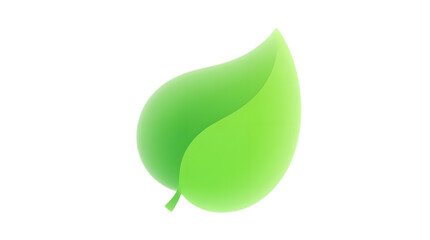 Simple and fresh green leaf illustration with clean lines, isolated on transparent background—perfect for nature-themed designs, eco-friendly projects, and botanical artwork.
