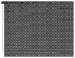 - K'sBookshelf Numeral - KsNumeralArabicGQN3 ( Arabic-numeral Gothic-typeface rounded-quadrangle-frame negative-text transparent-background ) 