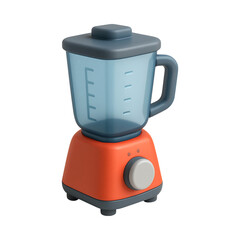 Colorful kitchen blender with transparent jug and simple design, perfect for blending