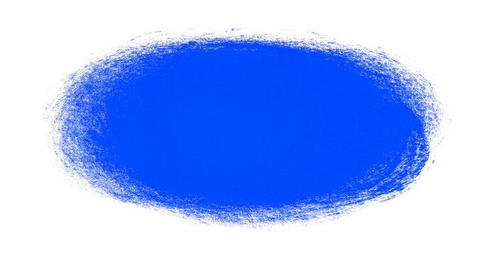 Blauer gemalter Hintergrund mit ovaler Form
