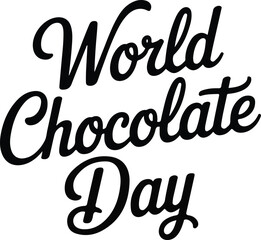 happy chocolate day vector