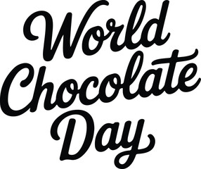 happy chocolate day vector