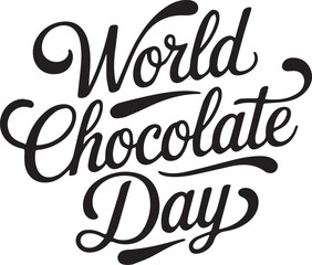 happy chocolate day vector