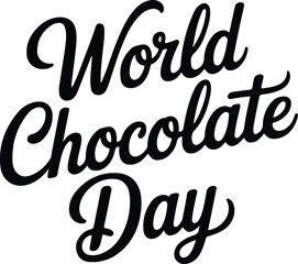happy chocolate day vector