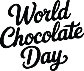 happy chocolate day vector