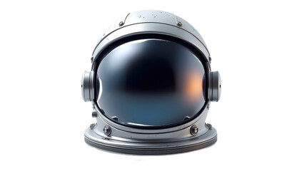 astronaut helmet illustration with visor and technical design, isolated on transparent background—perfect for science, space exploration, and futuristic artwork.