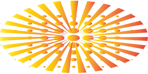 Sun rays background. Vector illustration