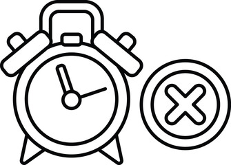 alarm clock with a face and hands showing the time of 10:30