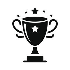Trophy icon symbol of victory and success