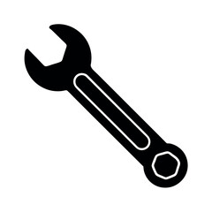 wrench silhouette vector