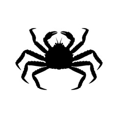 King crab silhouette vector flat illustration design.