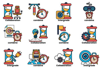 A variety of clocks, each with a different concept or idea
