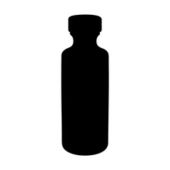 Silhouette of a Simple Bottle Used For Liquids like Essential Oils